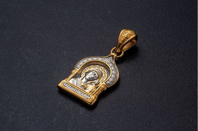 

Казанская икона Божией Матери.Образок.