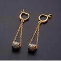 Православные серьги с подвеской