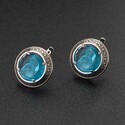 Серебряные серьги со Святой Блаженной Ксенией Петербургской