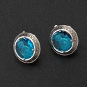 Серебряные серьги со Святой Блаженной Ксенией Петербургской