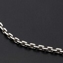 Массивная цепь серебряная якорная