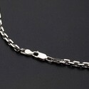Массивная цепь серебряная якорная