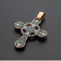 Православный крест с эмалью