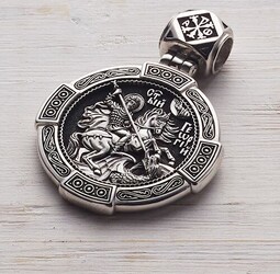 Образки серебро с родием