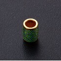 Бусина «Ставрос» с зеленой эмалью