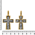Крест "Распятие. Божия Матерь «Воплощение». Пять святителей"