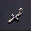 Крест с аметистом