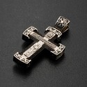 Православный крест с эбеном, Хризмой, Победоносцем и молитвой Спаси и Сохрани