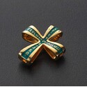 Православный крест с камнями и эмалью