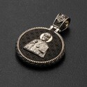 Православный образок из серебра и дерева с образом Николая Чудотворца