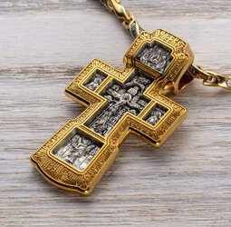 Мужские позолоченные кресты
