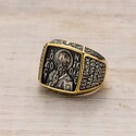 Перстень «Святой Николай Чудотворец» с позолотой
