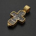 Православный крест со Святыми Покровителями с позолотой
