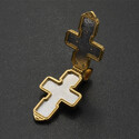 Православный крест со Святыми Покровителями с позолотой